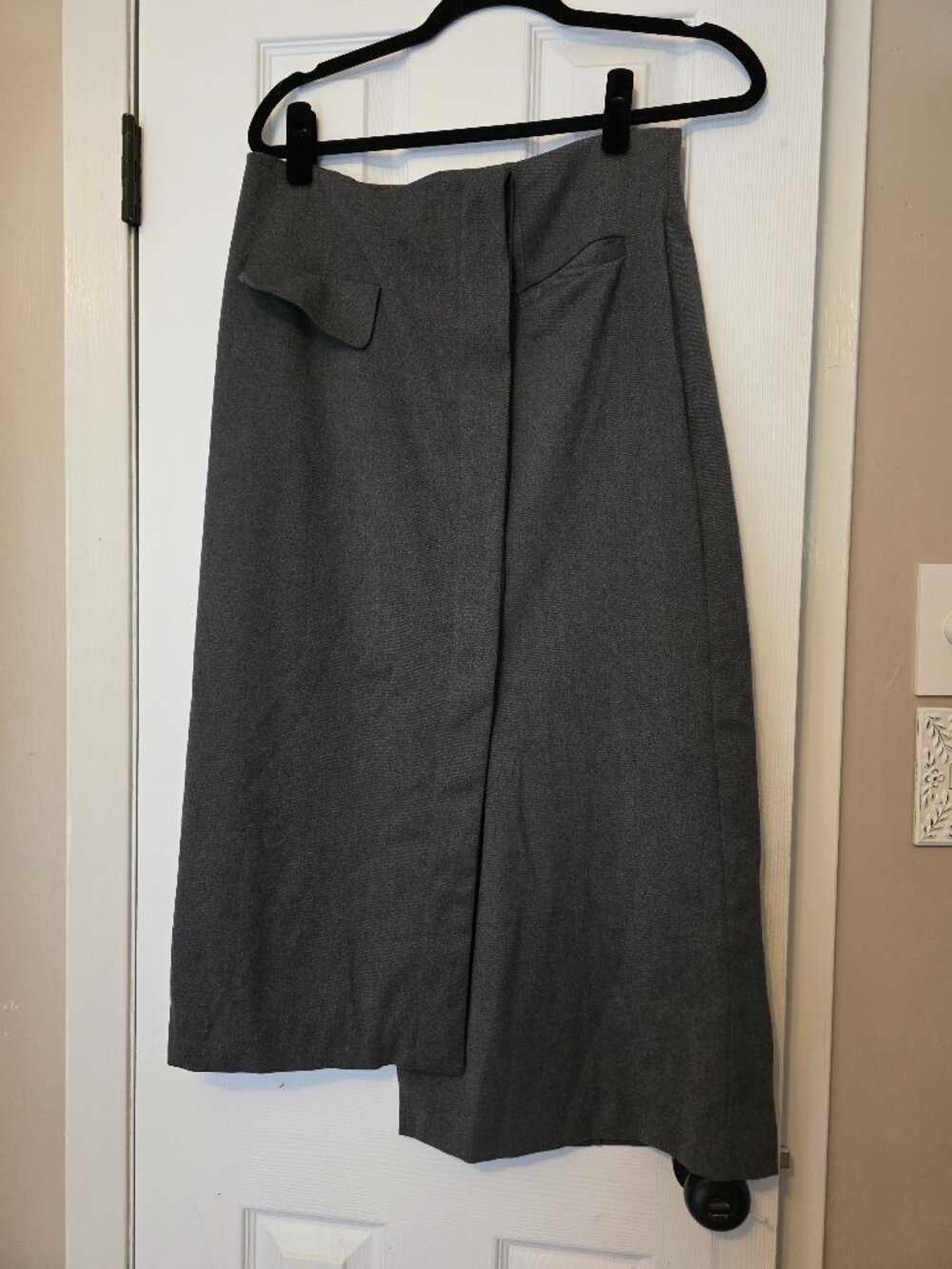 Moon River Menswear Asymmetrical Maxi Skirt